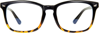 MAXJULI Blue Light Blocking Glasses,Computer Reading/Gaming/TV/Phones Glasses for Women Men(Black/Leopard)