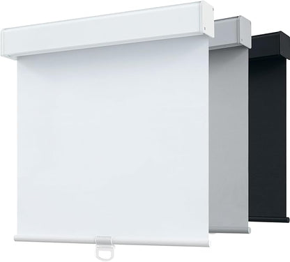 SHADEMOON Blackout Cordless Roller Shades for Windows,Free-Stop System Blind with Valance,Pull Down Room Darkening Indoor Shades,Thermal Insulated UV Blocking Fabric,Home Office(White,39" W x 72" H)