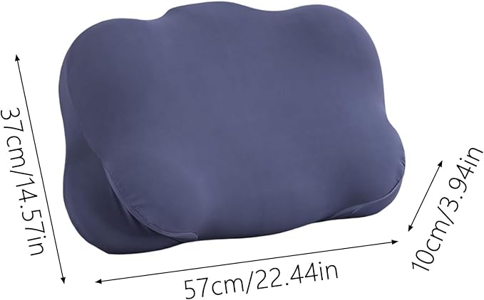 Ergonomic Adjustable Cervical Memory Foam Pillow - Cloud-Like Support, Breathable Cooling Pillowcase, Orthopedic Neck Pain Relief for Side/Back/Stomach Sleepers Home, Bedroom & Travel (Gray)