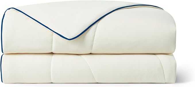 Dream Valley Outlast® Twin XL Cooling Comforter, NASA-Grade Instant Cooling Blanket for Hot Sleepers, Luxurious Comforter for All Season, Ivory, 68"x90"