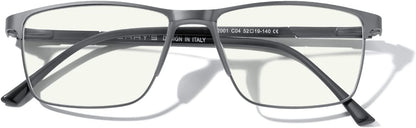 MERRY'S Fashion Blue Light Blocking Glasses - Reading Glasses Metal Frame Spring Hinge Readers for Men Eyeglasses