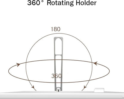 Light Therapy Lamp 10000 Lux Sun Light, Cool & Warm Light 4 Timers and 360°Rotatable Stand, for Home/Office/Travelling