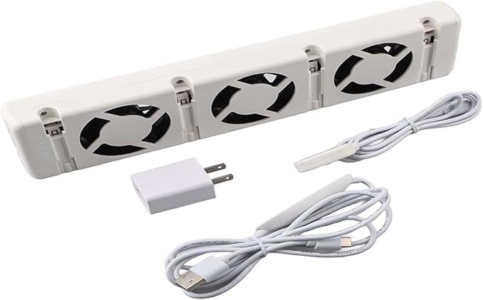 Smart Radiator Fan Booster, Magnetic Temperature Sensor, Automatic On/Off Temperature Sensor, Thermostat and Temperature Display, 20DB Quiet Operation Fits 50-120cm Radiators