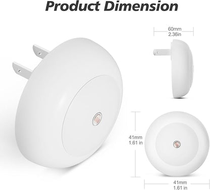 Night Light, Night Lights Plug into Wall, Dusk to Dawn Sensor, Pink Led Night Light 0.5W, 2 Pack Nightlight for Adults, Bedroom, Bathroom, Hallway, Kitchen