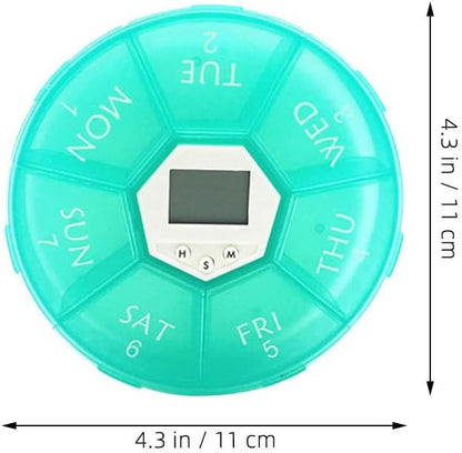 2pcs Travel Pill Case: Automatic Pill Dispenser with Alarm for Elderly - Travel Medication Organizer with Timer Reminder