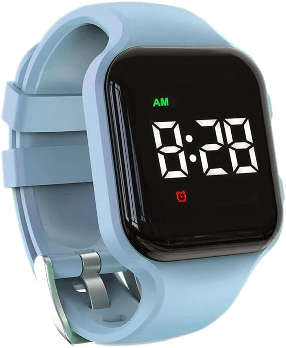 Vibrating Alarm Watch Rechargeable 15 Alarm Reminder Wristband Potty Training Watch with Lock Screen