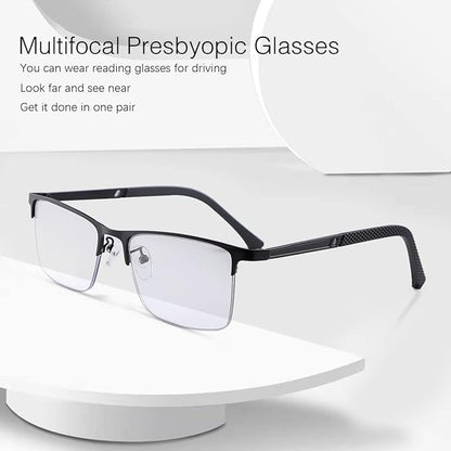 YIMI Photochromic Progressive Multifocus Reading Glasses Sun Readers UV Blue Light Blocking Transition Glasses for Men Women