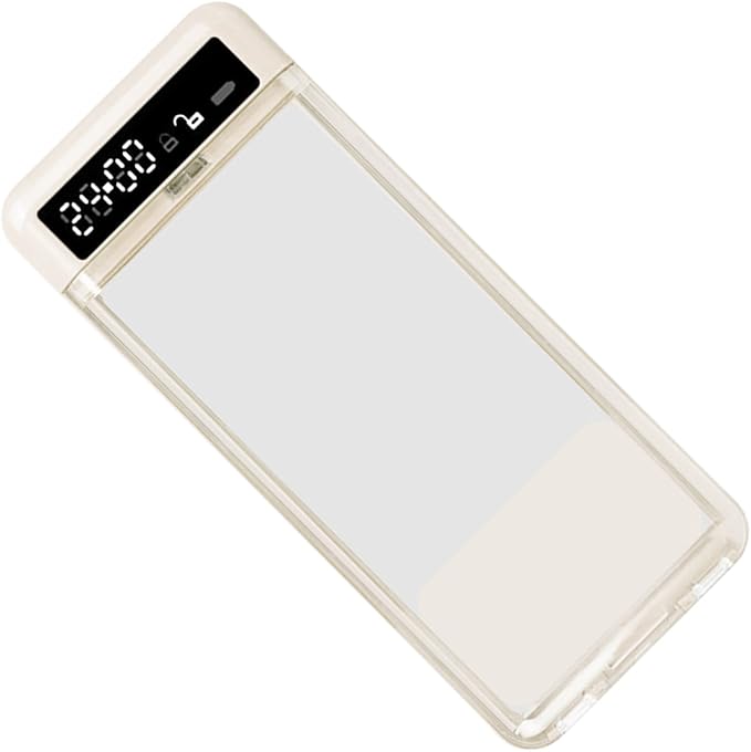 Phone Lock Organizer – Transparent Timed Security Box, Excessive Screen Use Prevention, Travel Home Work Classroom Bedroom Kitchen | Students College Gadget Storage Timer for Home School