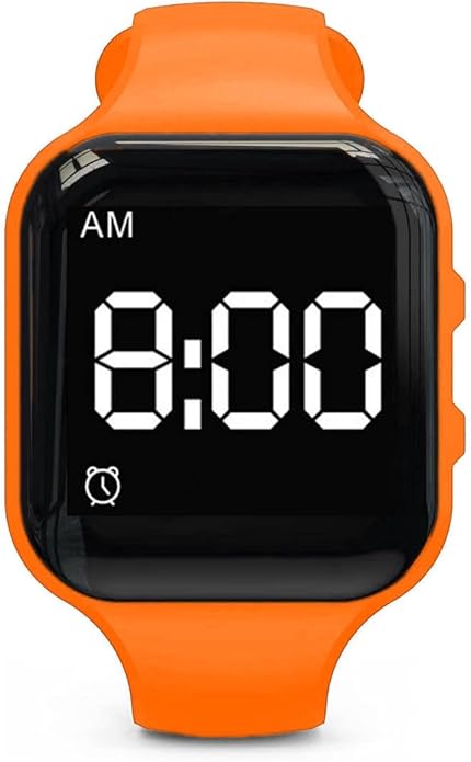 Vibrating Alarm Watch Water Resistant Wake Up Wristband Silent Medical Reminder Watch - with Timer and 15 Daily Alarms