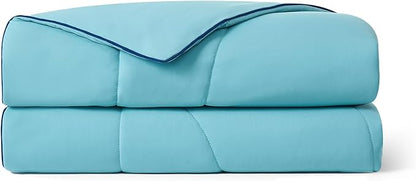 Dream Valley Outlast® King Cooling Comforter, NASA-Grade Instant Cooling Blanket for Hot Sleepers, Luxurious Comforter for All Season, Dream Blue, 106"x90"