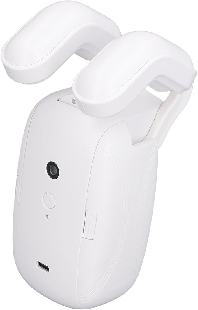Smart Curtain Motor Automatic Opener for Roman Rod Tracks, Quiet Electric Curtain Opener with App Control 10ms Speed 4000mAh Battery for Bedroom Living Room Office