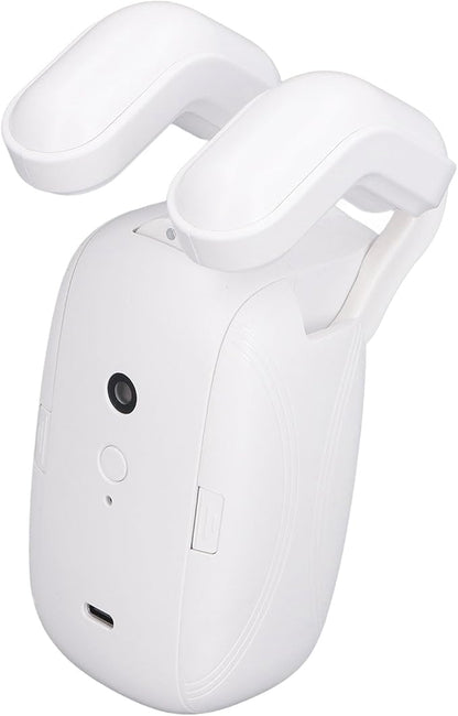 Smart Curtain Motor Automatic Opener for Roman Rod Tracks, Quiet Electric Curtain Opener with App Control 10ms Speed 4000mAh Battery for Bedroom Living Room Office