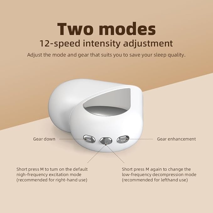 Handheld Sleep Aid Device, Low-Frequency Pulse Generator, 2 Modes with Display Screen, Relief Anxiety Insomnia Sleep Instrument for Adults Elderly