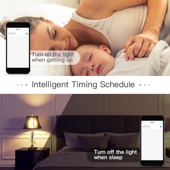 Tuya WiFi RGBCW &CCT E27 Smart Bulb Compatible with Alexa,Google Assistant,SmartThings Voice Control 9W