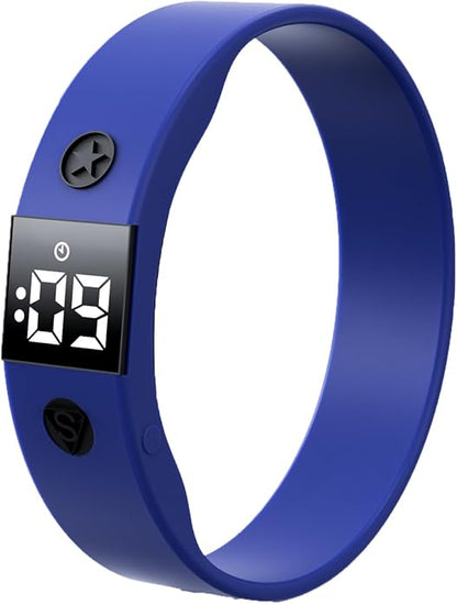 Vibrating Alarm Watch Water Resistant Wake Up Wristband Silent Medical Reminder Watch - with Timer and 8 Daily Alarms