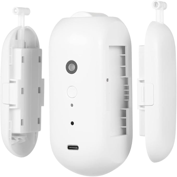 Curtain Controller, BT Automatic Curtain Opener Closer Robot Wireless Smart Curtain Motor Timer Voice Control Smart Home Automation Device for Curtain Track Rod Replacement for Amazon Assistan