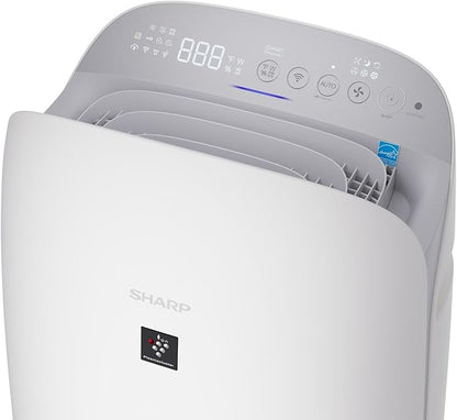 SHARP Smart Air Purifier with Humidifier Combo – Covers up to 2,603 sqft in one hour, Compatible w/Alexa & Google Asst. True HEPA Filter, for XL Rooms, Living Room, Dining Room - KCP110UW
