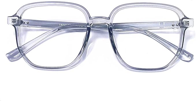 Blue Light Blocking Glasses Reading Glasses for Women Men Square Nerd Eyeglasses Frame Lightweight Reduce Eye Strain
