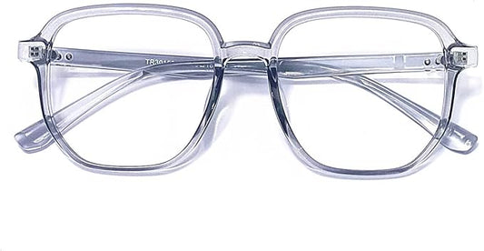 Blue Light Blocking Glasses Reading Glasses for Women Men Square Nerd Eyeglasses Frame Lightweight Reduce Eye Strain