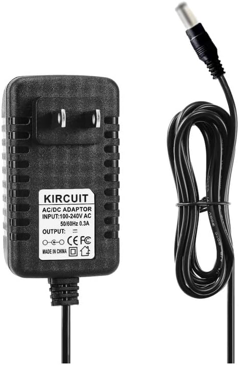 12V AC/DC Adapter for Charging WiiM Smart Wake-up Light Sunrise Music Alarm Clock WWL001