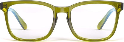 VISOONE Blue Light Blocking Glasses Square with Anti Computer Glare for Gaming Women and Men MONTANA