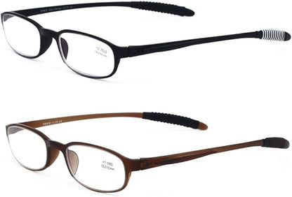 Computer Screens Reading Glasses(Flexible and Lightweight) Plastic Portable Readers for Men and Women