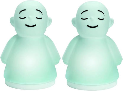 Set of 2 Stress Relief Night Light for Mindfulness - Guided Visual Meditation Tool for Women Men- Relaxing Self Care for Adults Kids