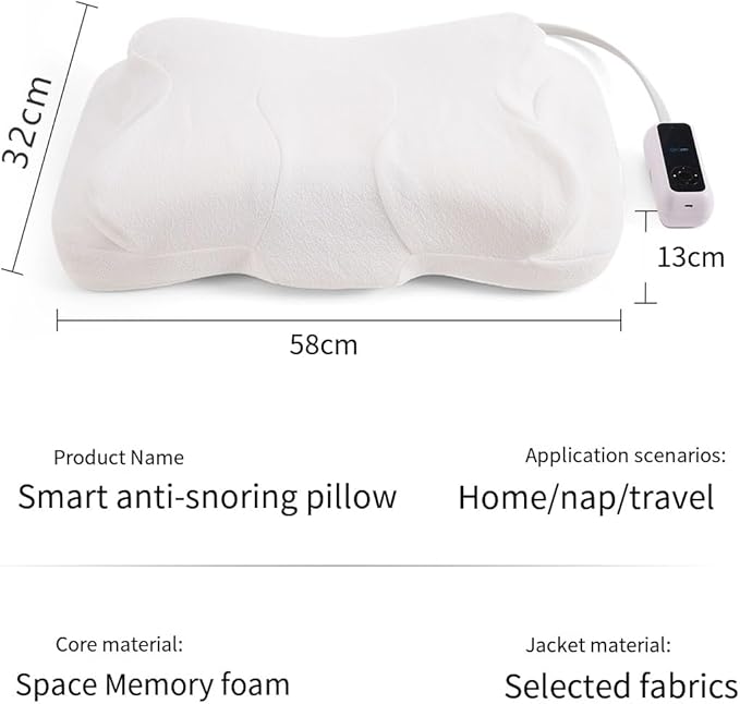 Bluetooth Pillow Designed for Tinnitus, Smart Anti-snoring Pillow, Neck and Shoulder Pain, Holiday Gift for Boyfriend and Girlfriend Parents