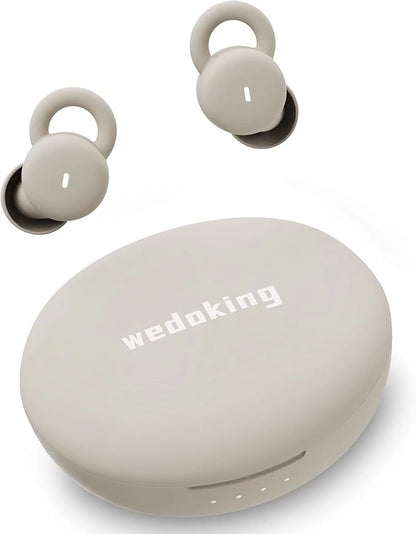 Smallest Invisible Sleep Earbuds, Comfortable Noise Blocking Wireless Headphones, Flat Bluetooth Ear Buds for Side Sleepers, Zero Pressure, No Lights/Alerts, Tiny Hidden Buds for Sleeping Sports