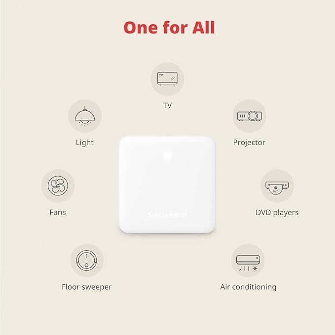 SwitchBot Curtain 3 & Hub Mini Kit: Automate Curtains & IR Devices with Voice Control, Smart Scheduling, and Matter/HomeKit Support.