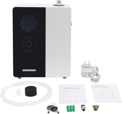 Smart Scent Air Machine Essential Oil Diffuser Scent Machine Smart Aroma Air Atomizer for Large Rooms, Hotels, spas, Offices 200ml (Black+White)