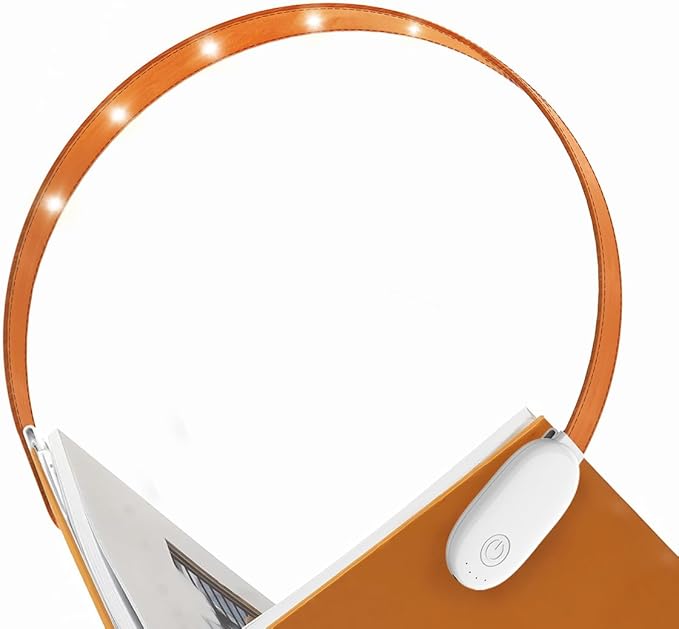 Rechargeable Clip-On Reading Light, 4 Color Temperature Modes, Stepless Brightness Adjustment, Eye-Caring, Perfect for Bedtime Reading