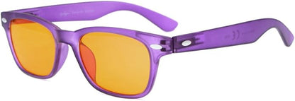 Eyekepper Blue Light Blocking Eyeglasses Sleep Glasses Prevent Eye Strain Game Eyewear Dark Orange Lenses