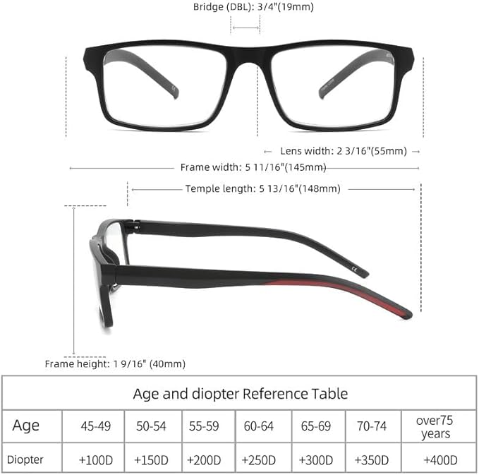 4 Pack Reading Glasses Blue Light Blocking for Men Women,Rectangular Frame Computer Readers with Spring Hinge,Reading Glasses for Men Women，Anti Eyestrain/UV Ray Eyeglasses (3.5x)