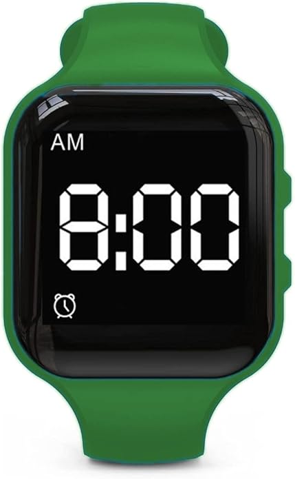 Vibrating Alarm Watch Water Resistant Wake Up Wristband Silent Medical Reminder Watch - with Timer and 15 Daily Alarms