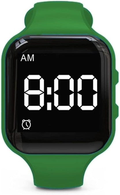 Vibrating Alarm Watch Water Resistant Wake Up Wristband Silent Medical Reminder Watch - with Timer and 15 Daily Alarms