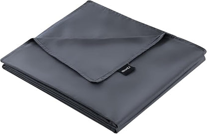 ZonLi 80''x87'' Dark Grey Duvet Cover for Weighted Blanket, King Size Breathable Soft Removable Duvet Cover for All Season