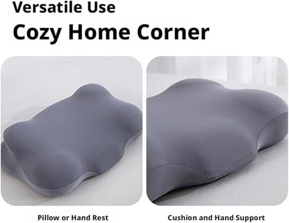 Cloud Pillow - Ergonomic Memory Foam Pillows, for Side, Back, and Stomach Sleepers, Adjustable Memory Foam with Breathable Cover for Optimal Comfort (White)