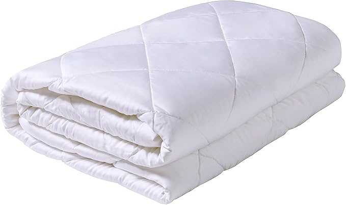 LAVANCE 100% Viscose Made from Bamboo Comforter Queen Size Lightweight Silky Down Alternative Duvet Insert Soft All Season Comforter - White, 90x90 Inches