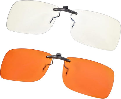 PSI Premium Blue Light Blocking Clip On Prescription Glasses, Relief Eye and good for sleep