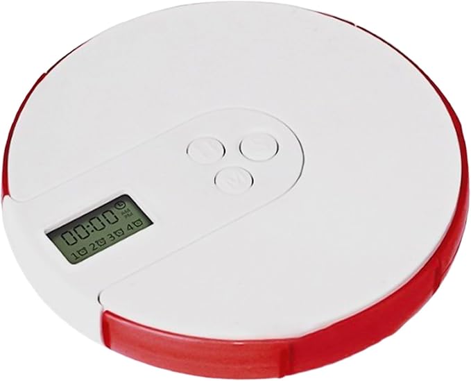Automatic Pill Dispenser with Alarm - Timed Tablet Dispenser | Programmable Reminder Pill Box with Easy-Read LCD Display, Electronic Pill Timer, Locked Automatic Pill Dispenser