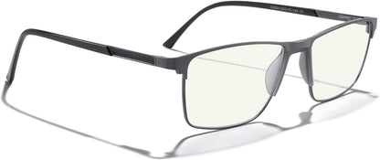 MERRY'S Fashion Blue Light Blocking Glasses - Reading Glasses Metal Frame Spring Hinge Readers for Men Eyeglasses
