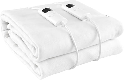 Giantex Full Size Heated Mattress Pad, Electric Heat Pad w/ 9 Heat Settings & 9H Timer, Overheat Protection, Heating Bed Toppers Fit up to 10" Deep Pocket, Machine Washable Bed Warmer