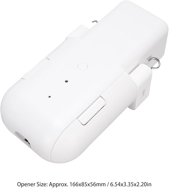 Zunate Smart Curtain Opener, WiFi Bluetooth Voice Control Electric Robot, Automatic Motorized for T U Roman Rods, App Control, Silent Home Automation,Automatic Curtain Opener