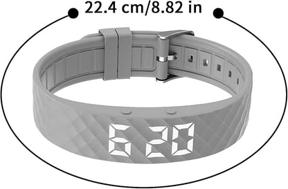 Vibrationswecker Armband | Vibrating Alarm Wristband, Silent Alarm Watch, Wrist Alarms Clock, Gentle Vibration Wakeup Watch, Vibrating Wrist Clock for Deep Sleepers/Hearing