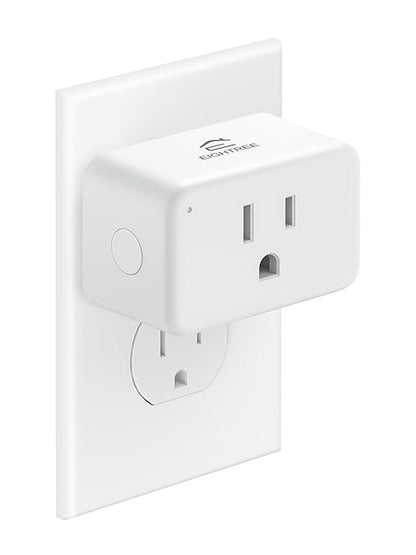 EIGHTREE Smart Plug 15A, WiFi Outlet That Compatible with Alexa & Google Home & SmartThings, No Hub Required, Smart Outlet with Remote Control, Timer & Schedule, 2.4GHz WiFi Only, 1 Pack