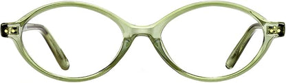 TIJN Olisa Blue Light Blocking Glasses for Women Men,Oval Glasses Frame Bluelight Glasses for Gaming/Computer/Screen