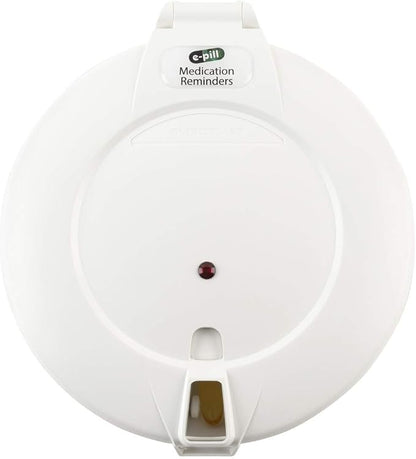 e-Pill MedTime Locked Automatic Pill Dispenser – Secure, Easy-to-Use Medication Organizer with 24 Daily Alarms – Ideal for Seniors, Dementia, and Alzheimer’s Care – White Lid
