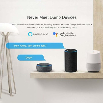 Tuya WiFi Smart Temperature Sensor Controller, 4-Channel 85-250V Relay Switch, Remote Voice Control, APP Remote Control, Dry Contact, Real-Time Monitoring, Works with Alexa and Google Home