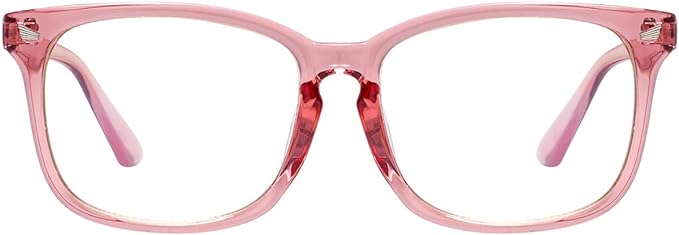 MAXJULI Blue Light Blocking Glasses,Computer Reading/Gaming/TV/Phones Glasses for Women Men(Pink)